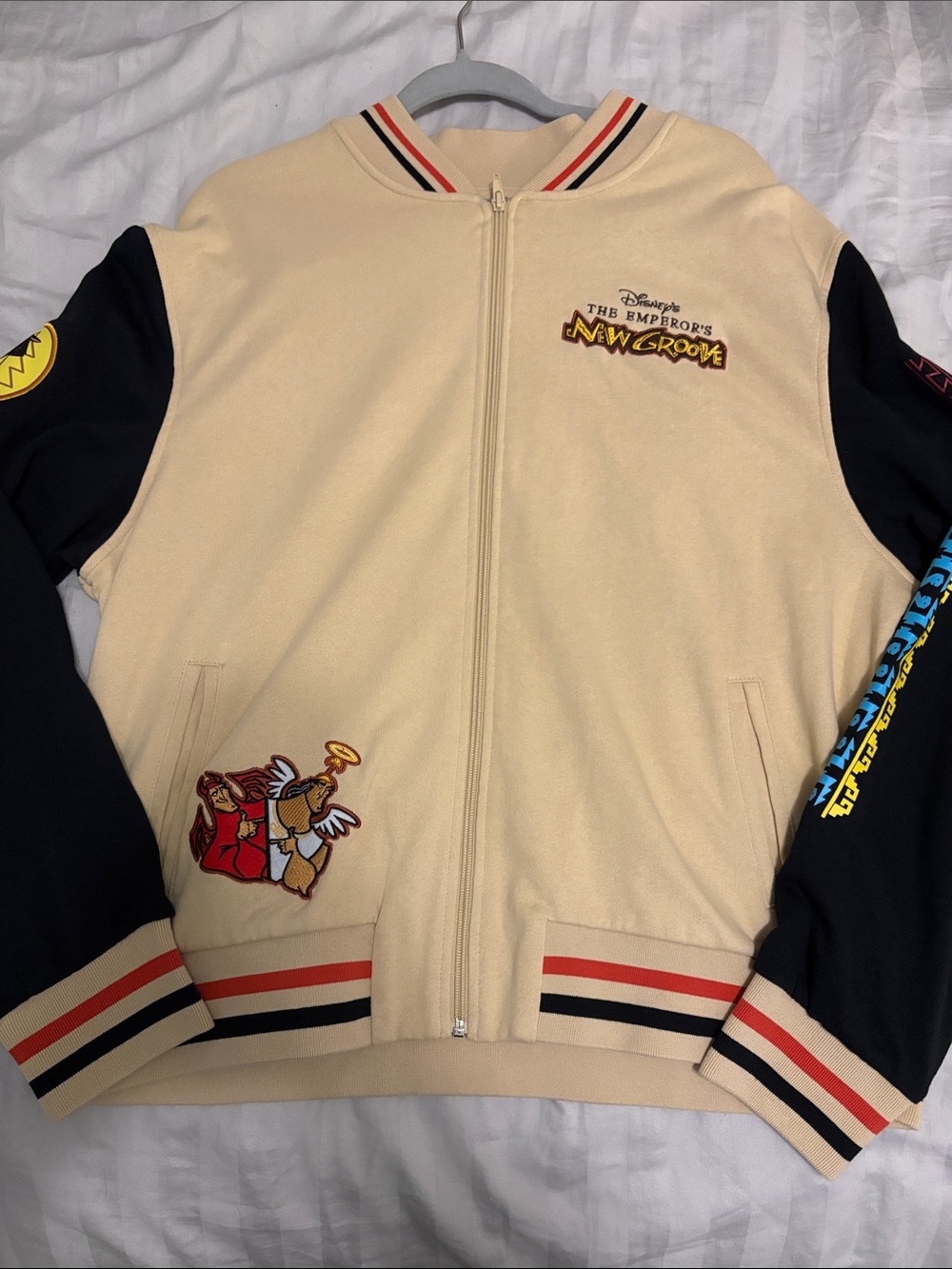 Disney Beige & Black The Emperor's New Groove Zip Jacket